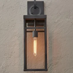 Vintage Suspended Pane Outdoor Sconce - Large