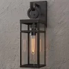 Vintage Suspended Pane Outdoor Sconce - Medium