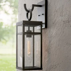 Vintage Suspended Pane Outdoor Sconce - Medium