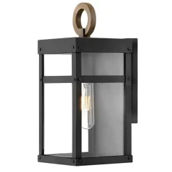 Vintage Suspended Pane Outdoor Pocket Sconce
