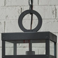 Vintage Suspended Pane Outdoor Pendant