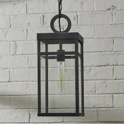 Vintage Suspended Pane Outdoor Pendant