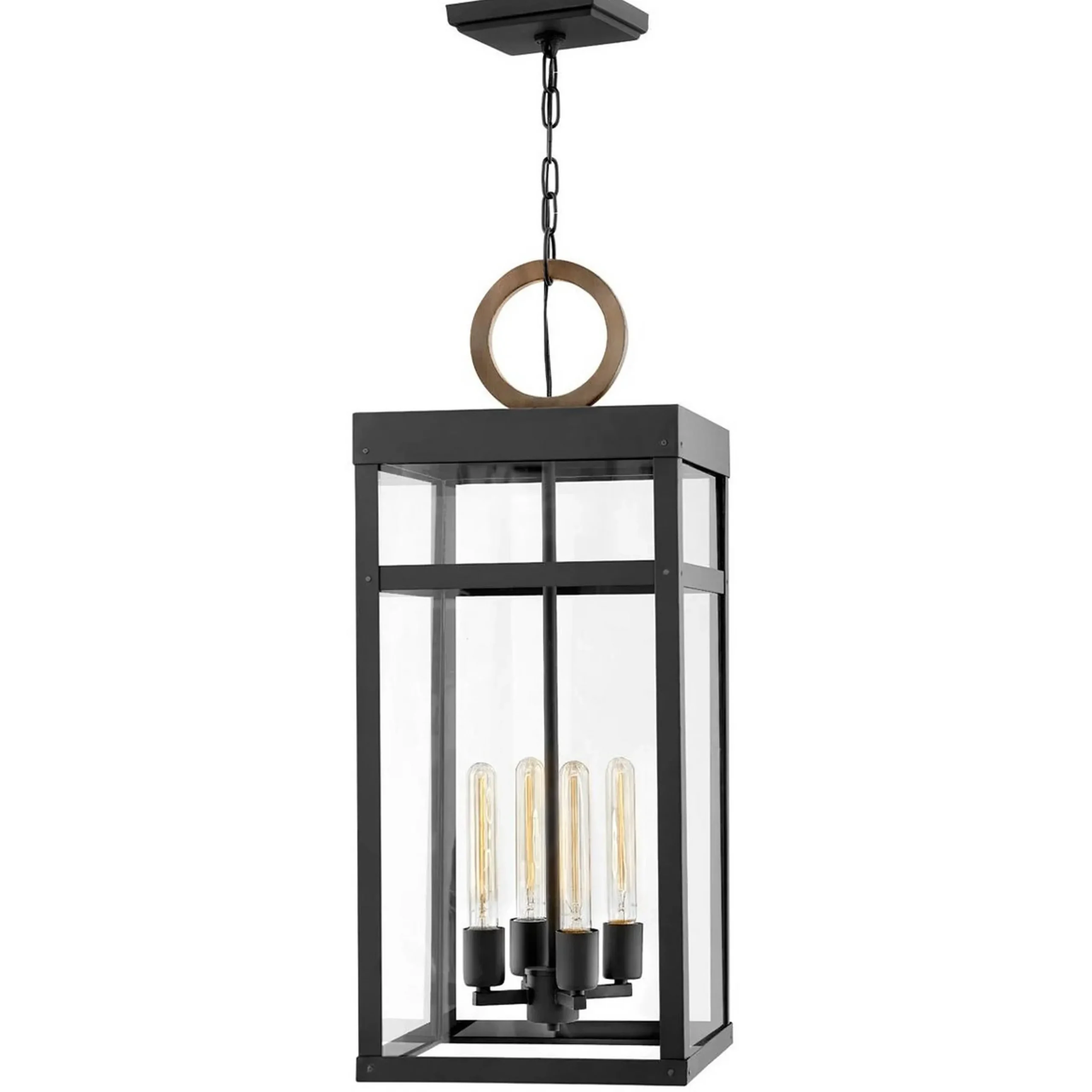 Vintage Suspended Pane Outdoor Lantern