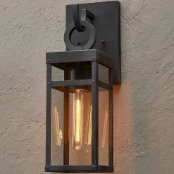 Vintage Suspended Pane Outdoor Sconce - Small