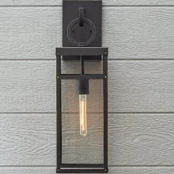 Vintage Suspended Pane Outdoor Sconce - Large