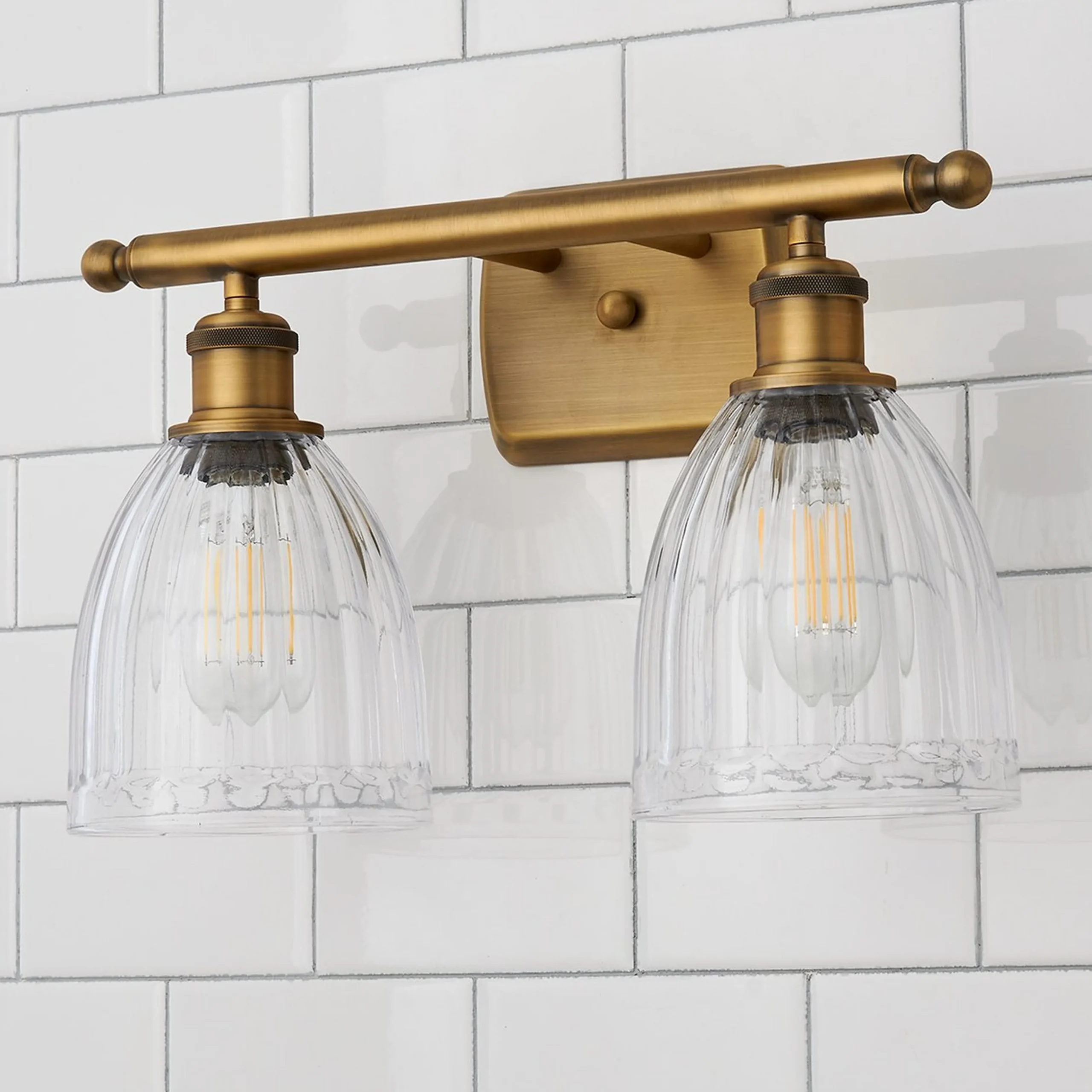 Vintage Update Vanity Light - 2 Light