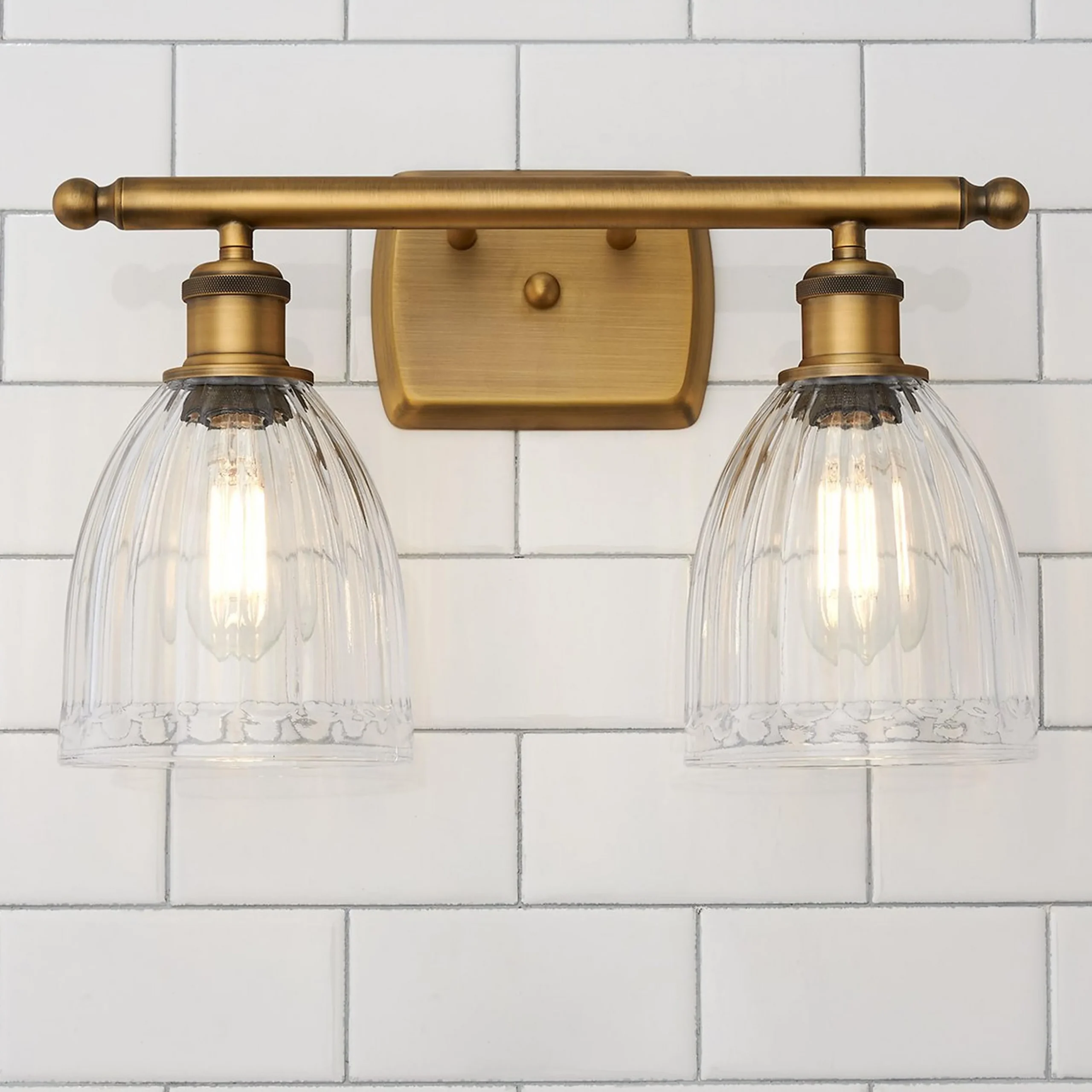 Vintage Update Vanity Light - 2 Light