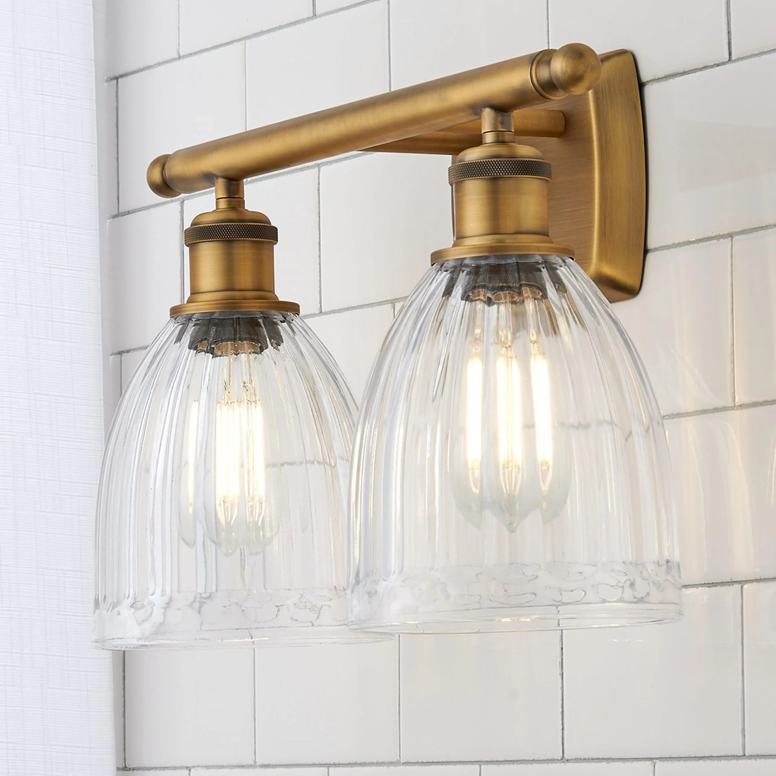 Vintage Update Vanity Light - 2 Light