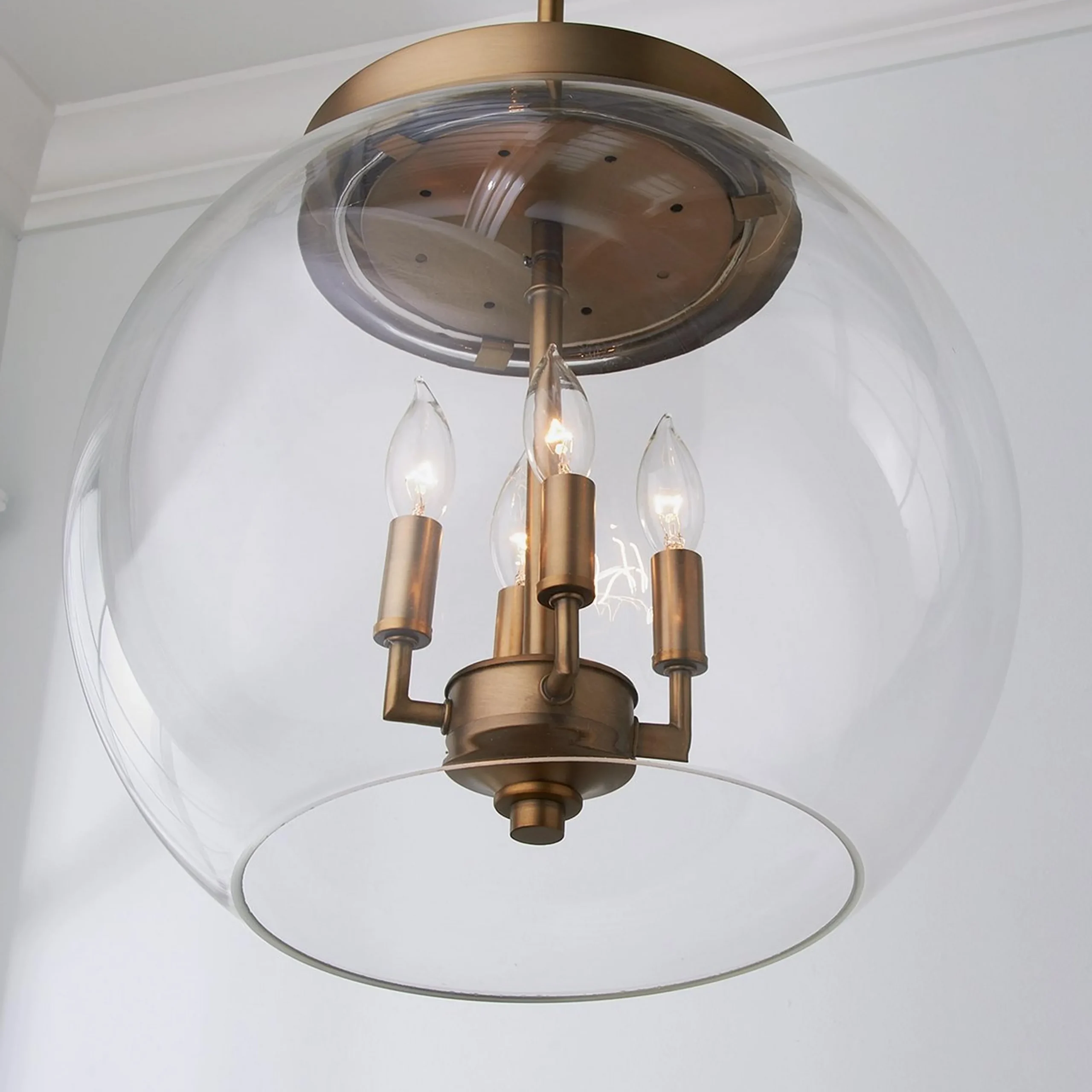 Volta Glass Pendant - 4 Light