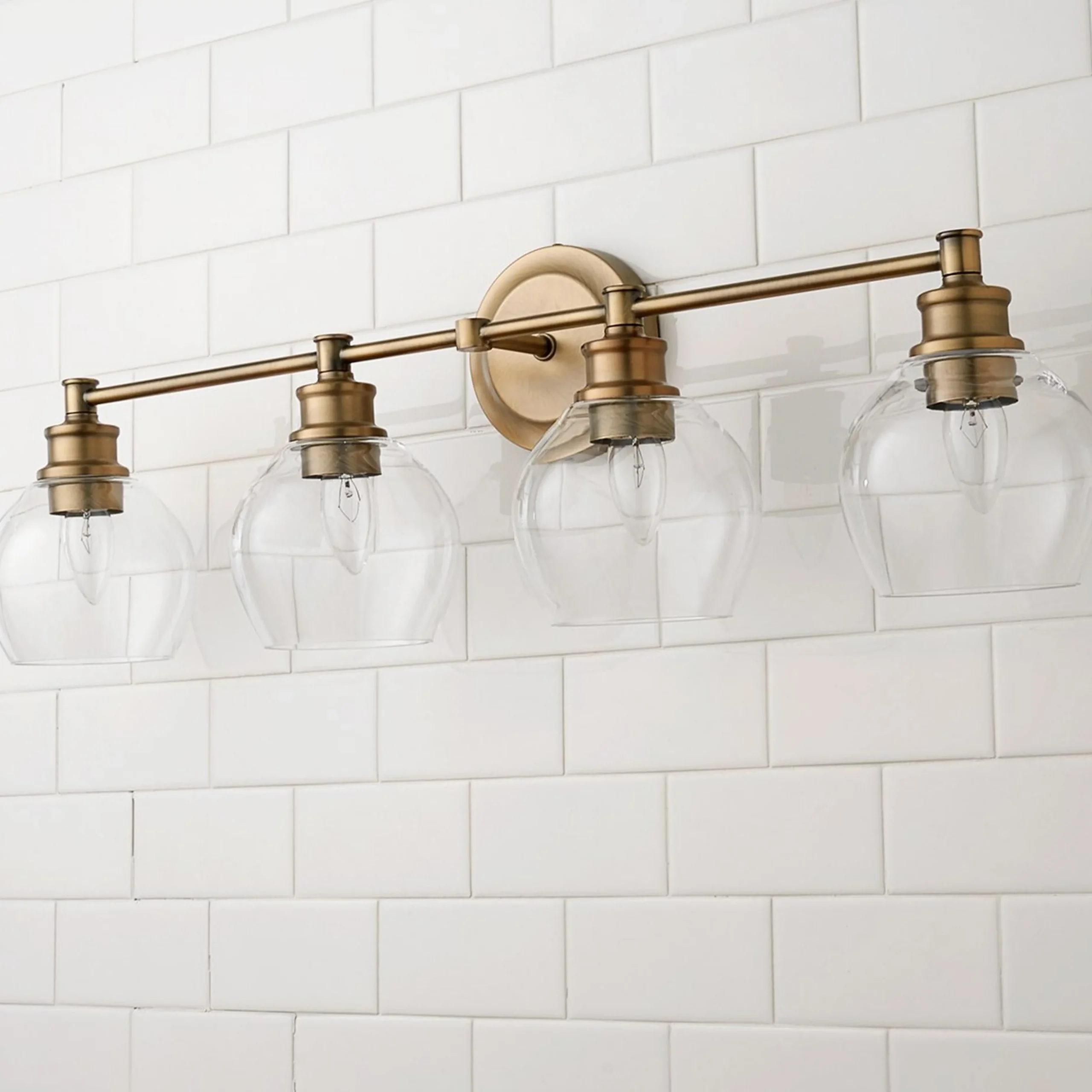 Volta Glass Vanity Light - 4 light