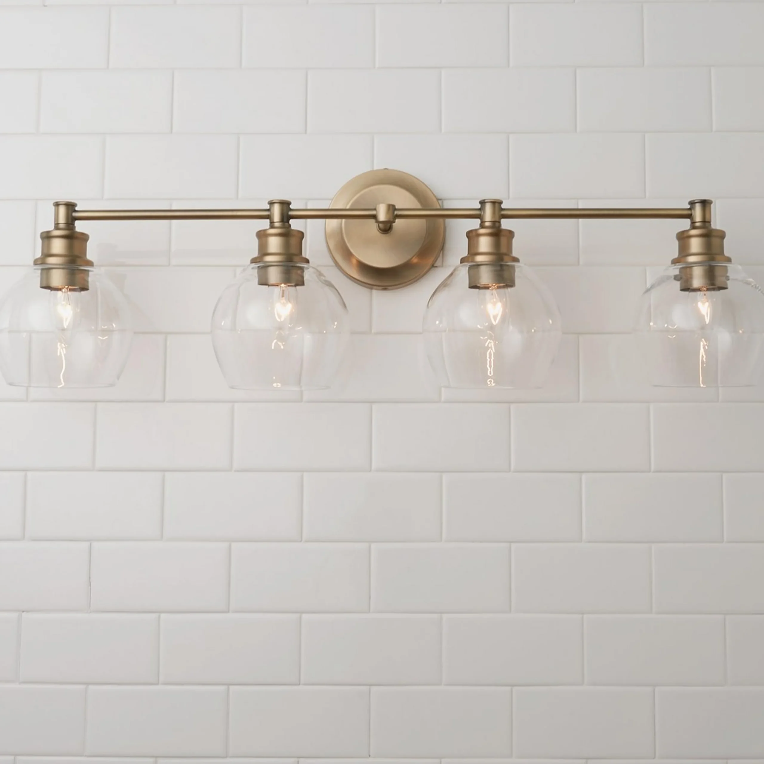 Volta Glass Vanity Light - 4 light