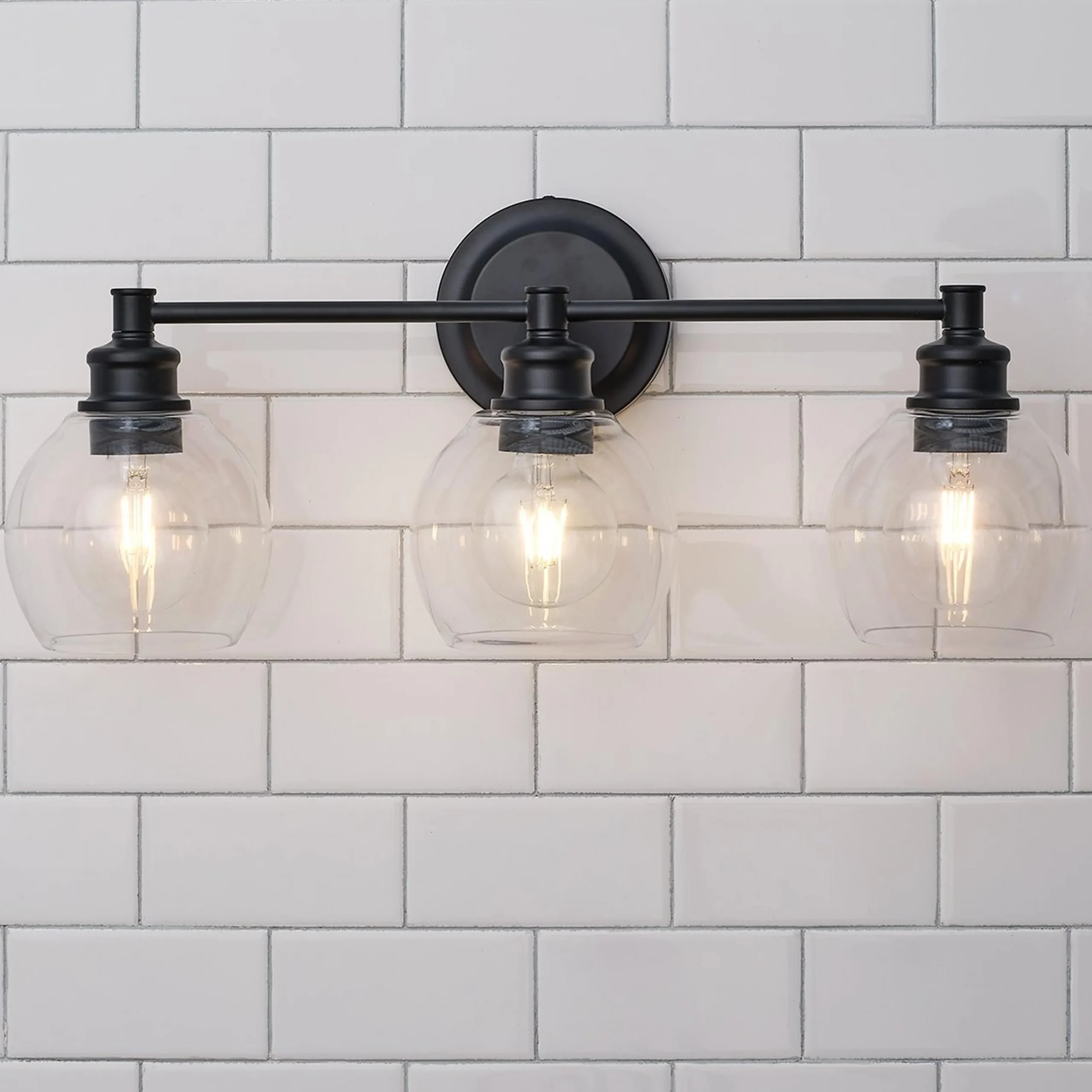 Volta Glass Vanity Light - 3 Light