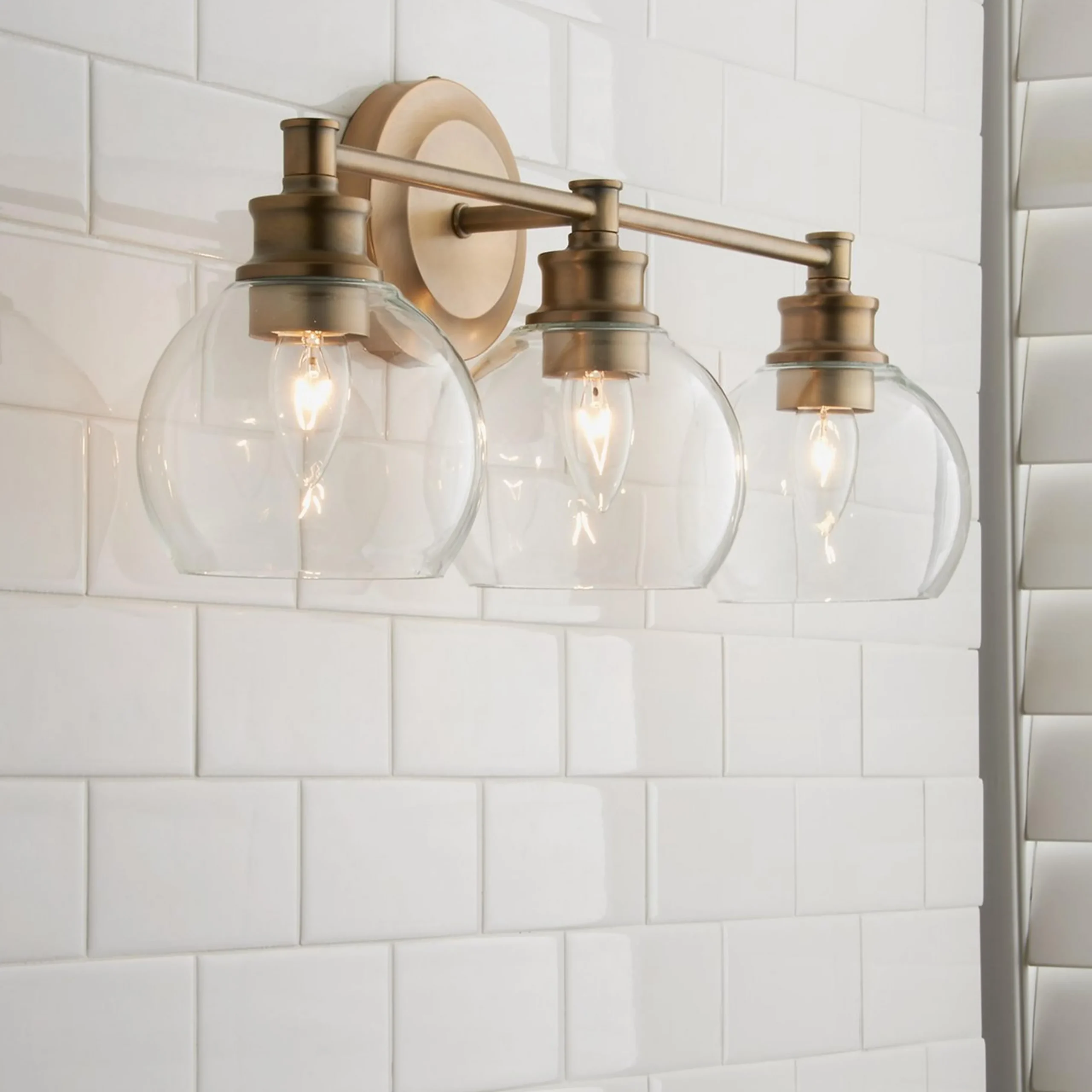 Volta Glass Vanity Light - 3 Light