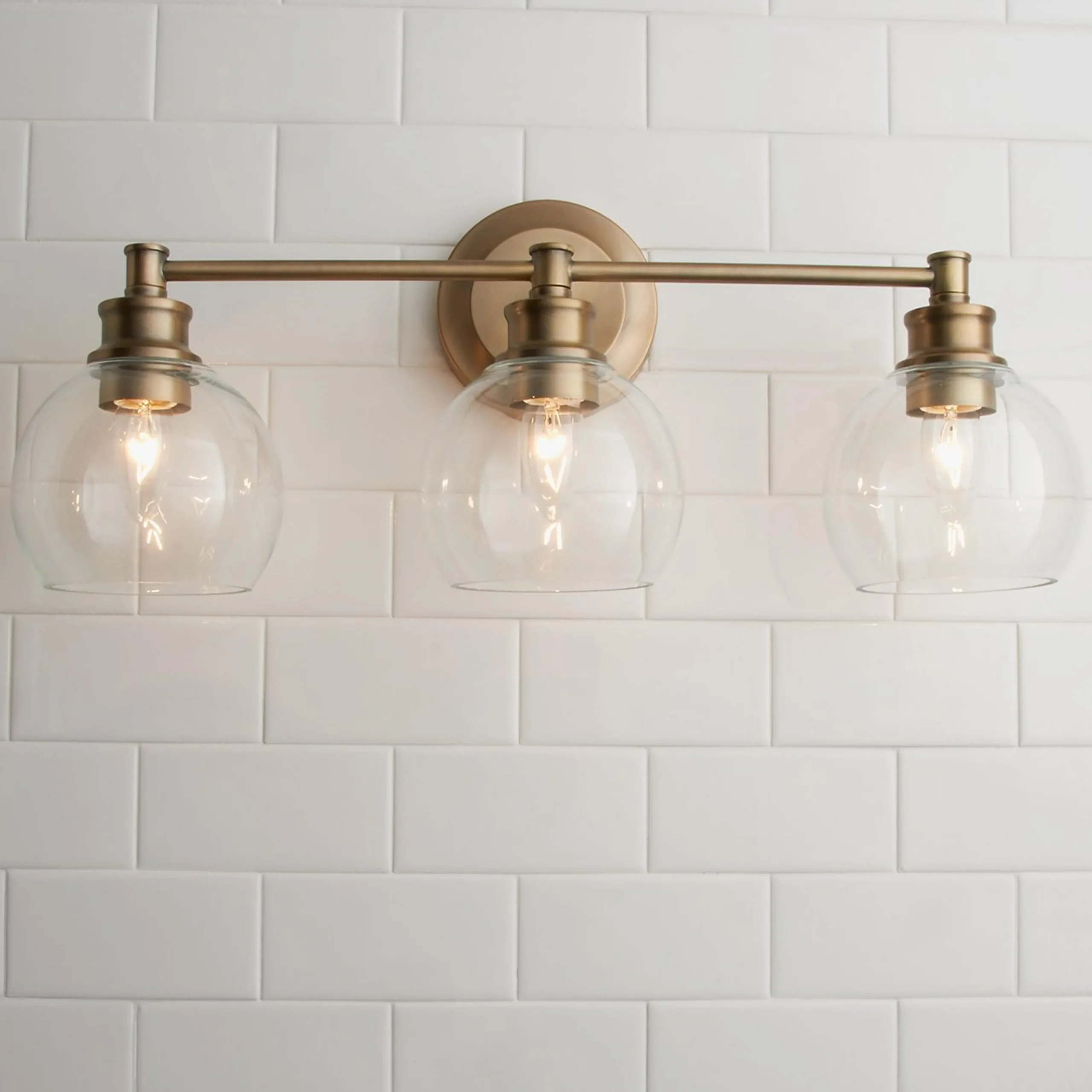 Volta Glass Vanity Light - 3 Light