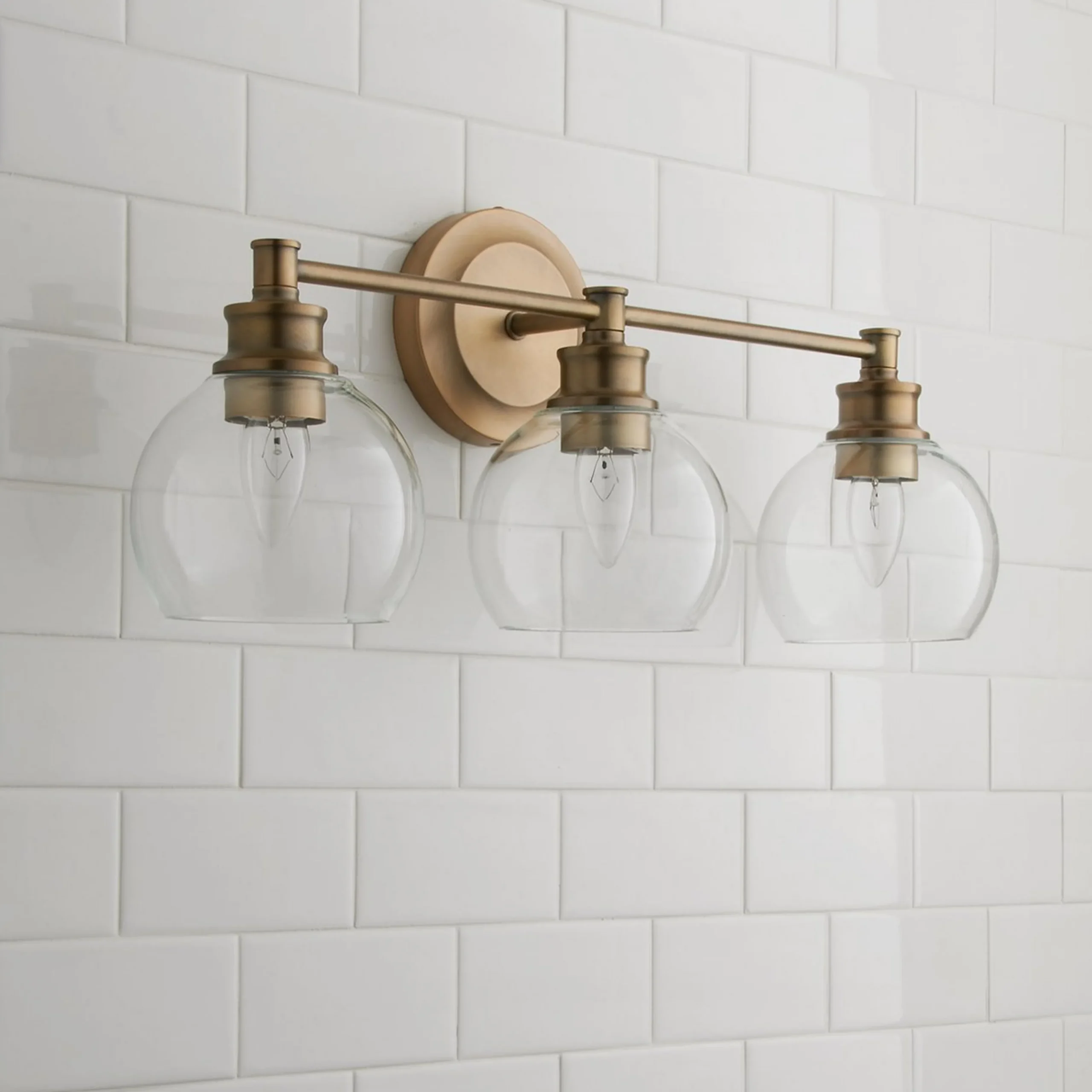 Volta Glass Vanity Light - 3 Light