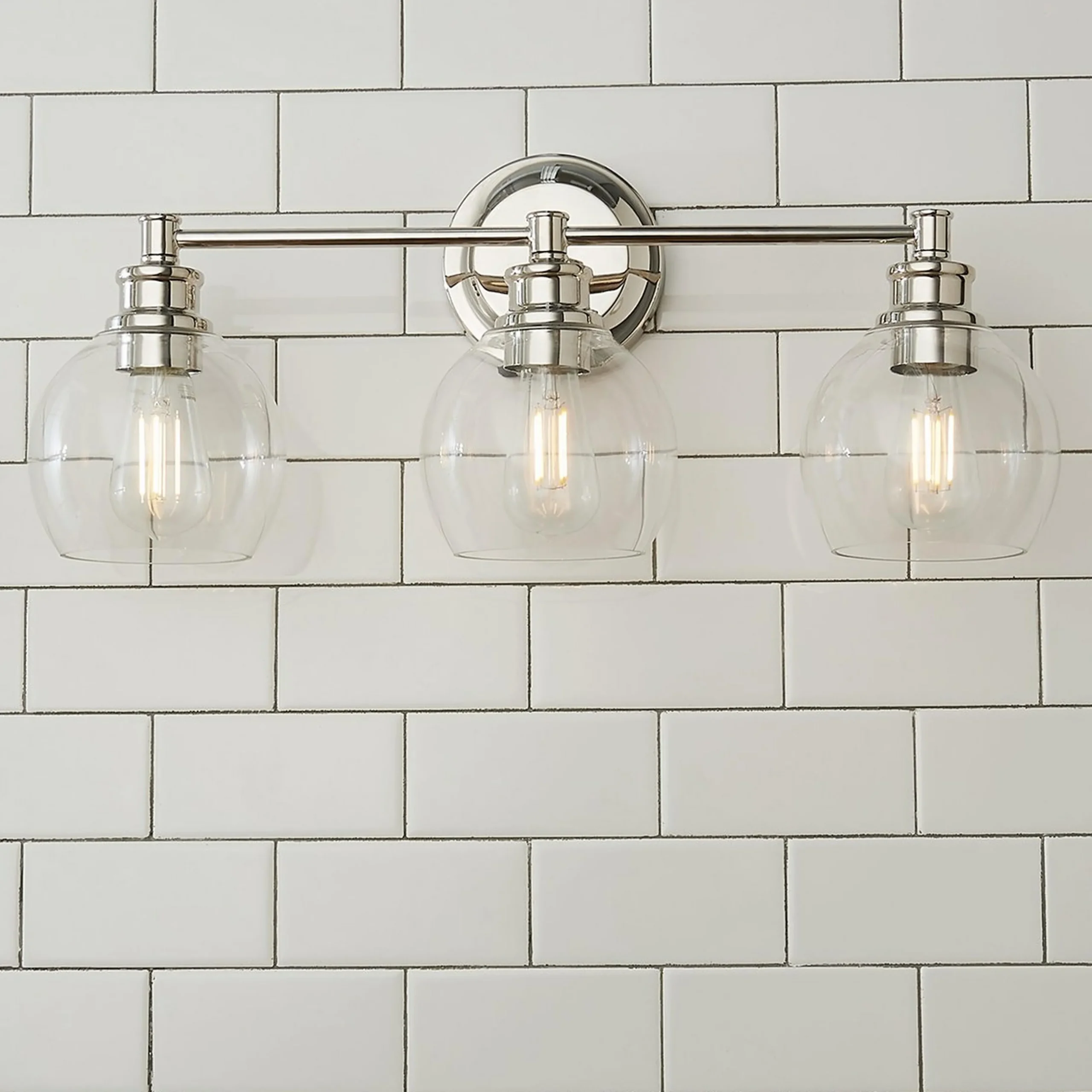 Volta Glass Vanity Light - 3 Light