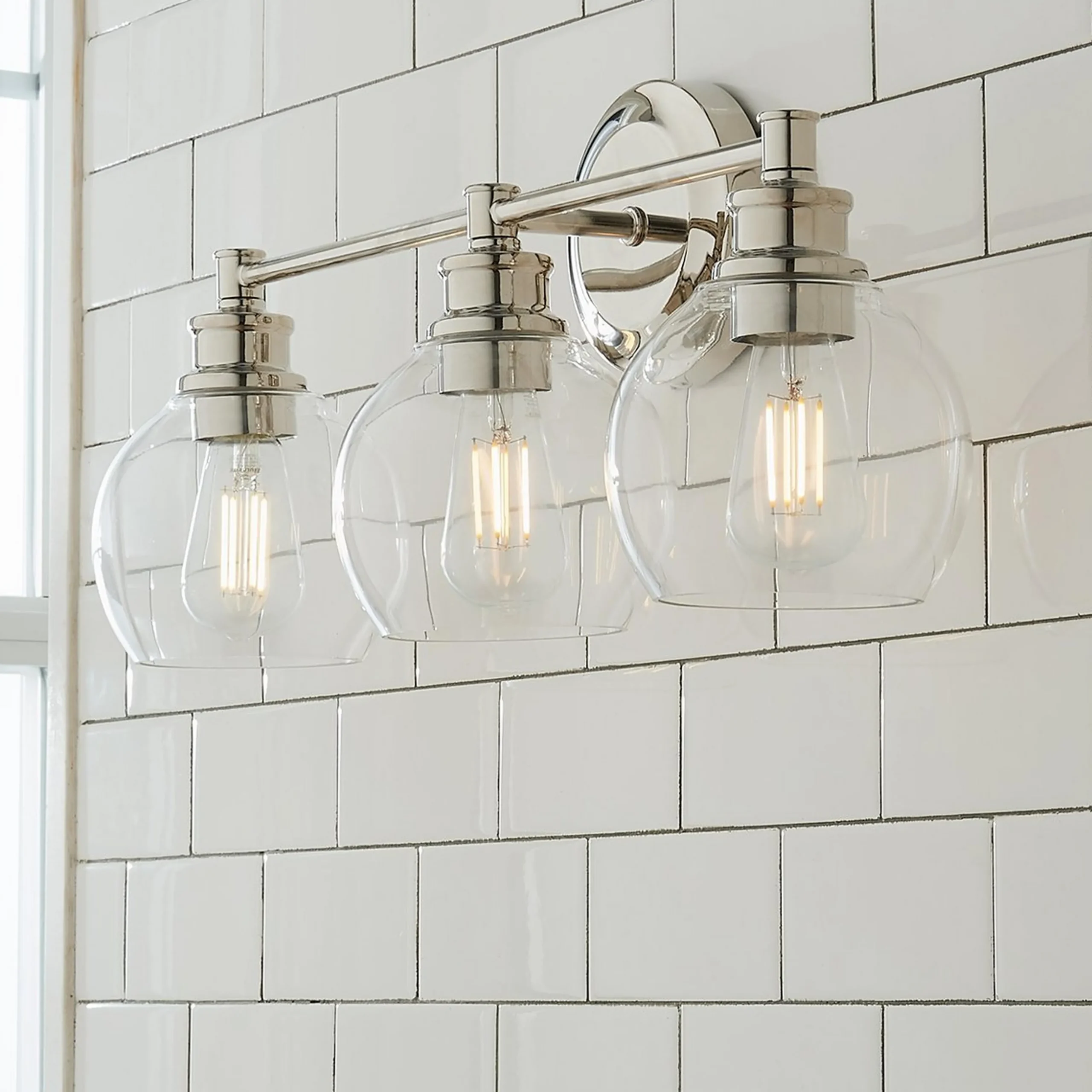 Volta Glass Vanity Light - 3 Light