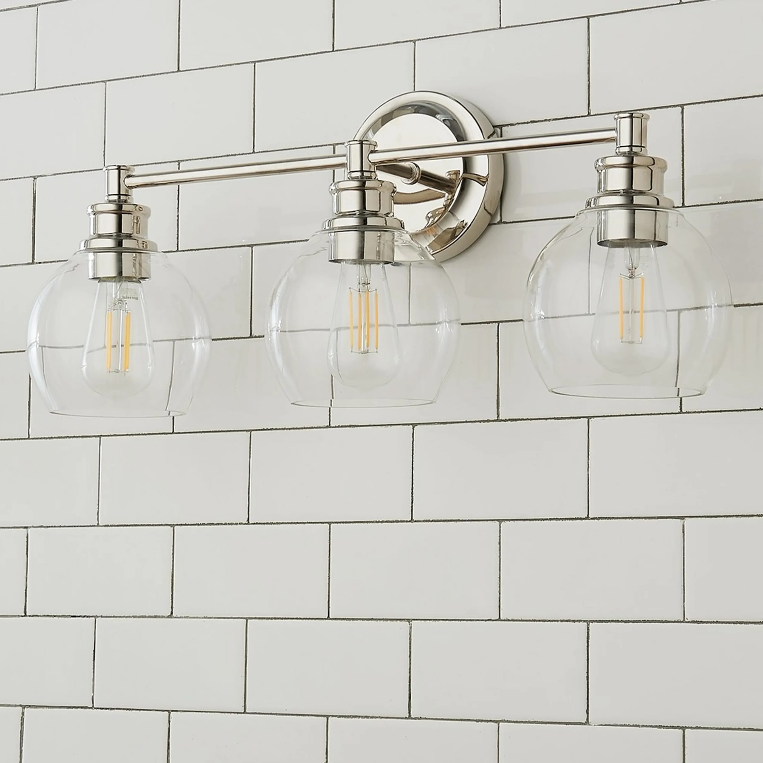 Volta Glass Vanity Light - 3 Light