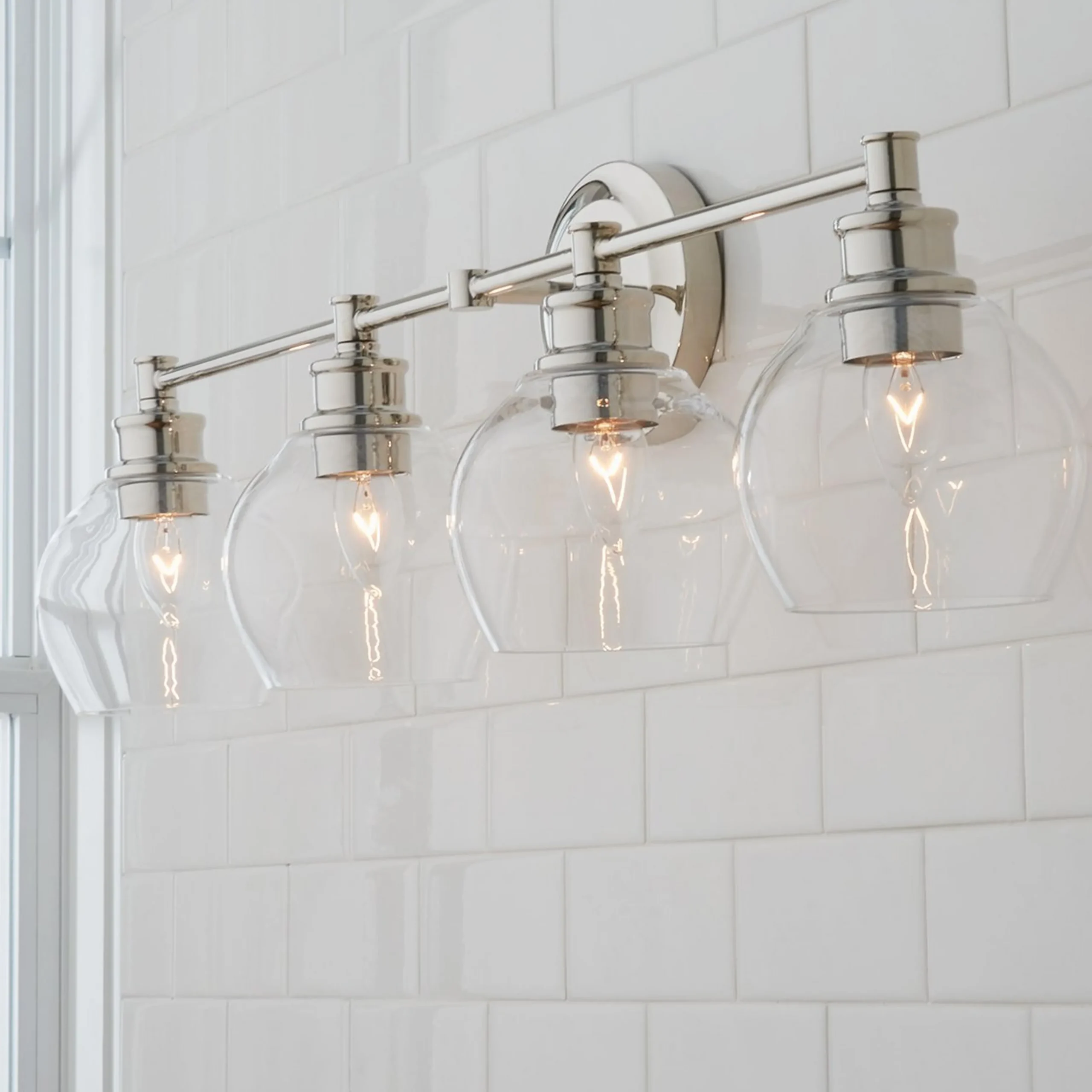 Volta Glass Vanity Light - 4 light