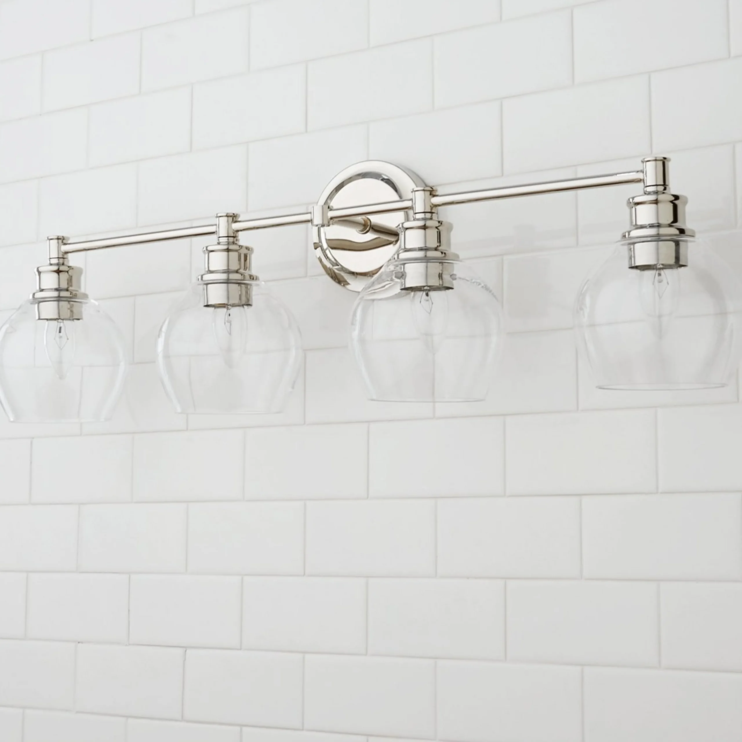 Volta Glass Vanity Light - 4 light