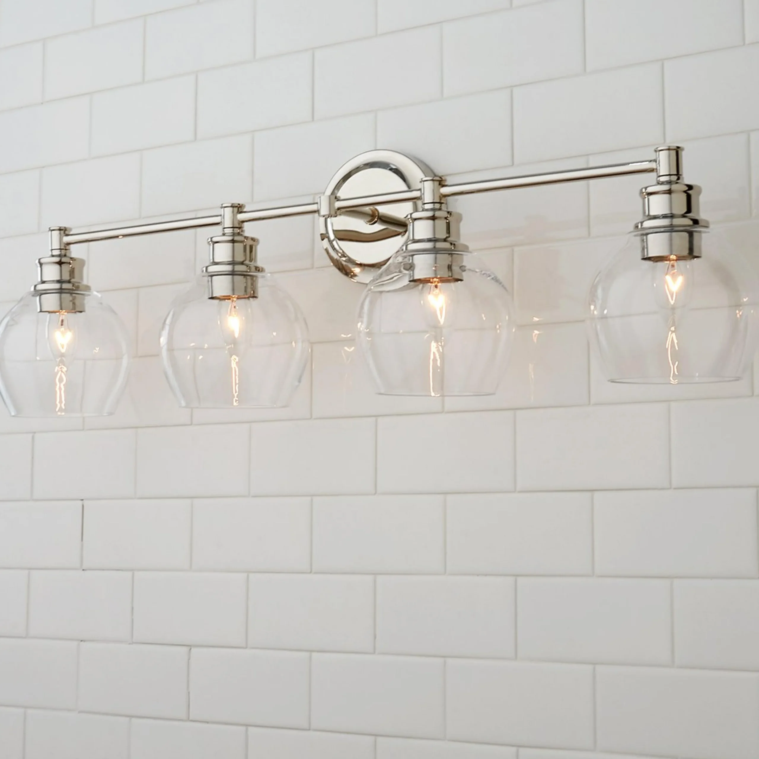 Volta Glass Vanity Light - 4 light