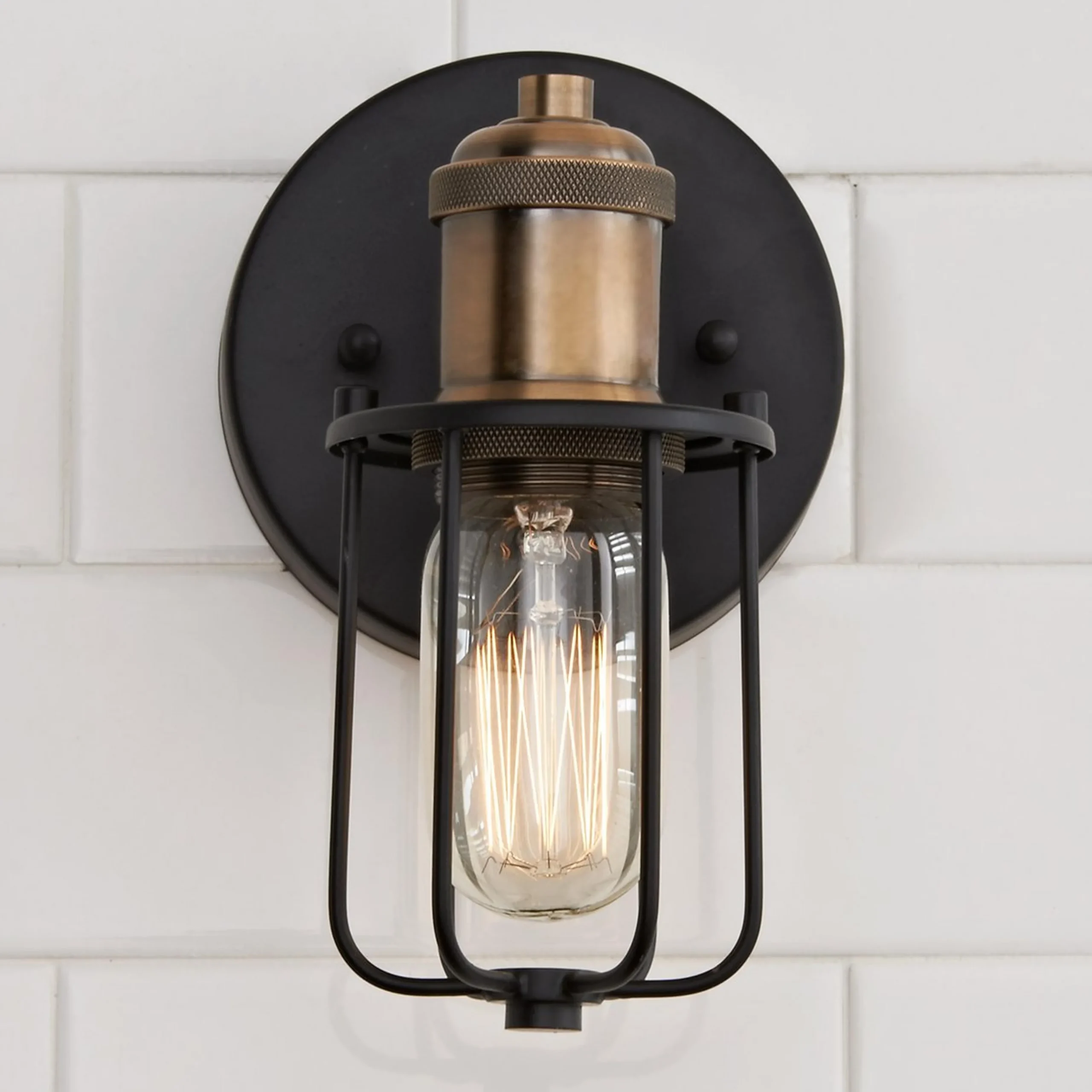 Warehouse Cage Bath Sconce