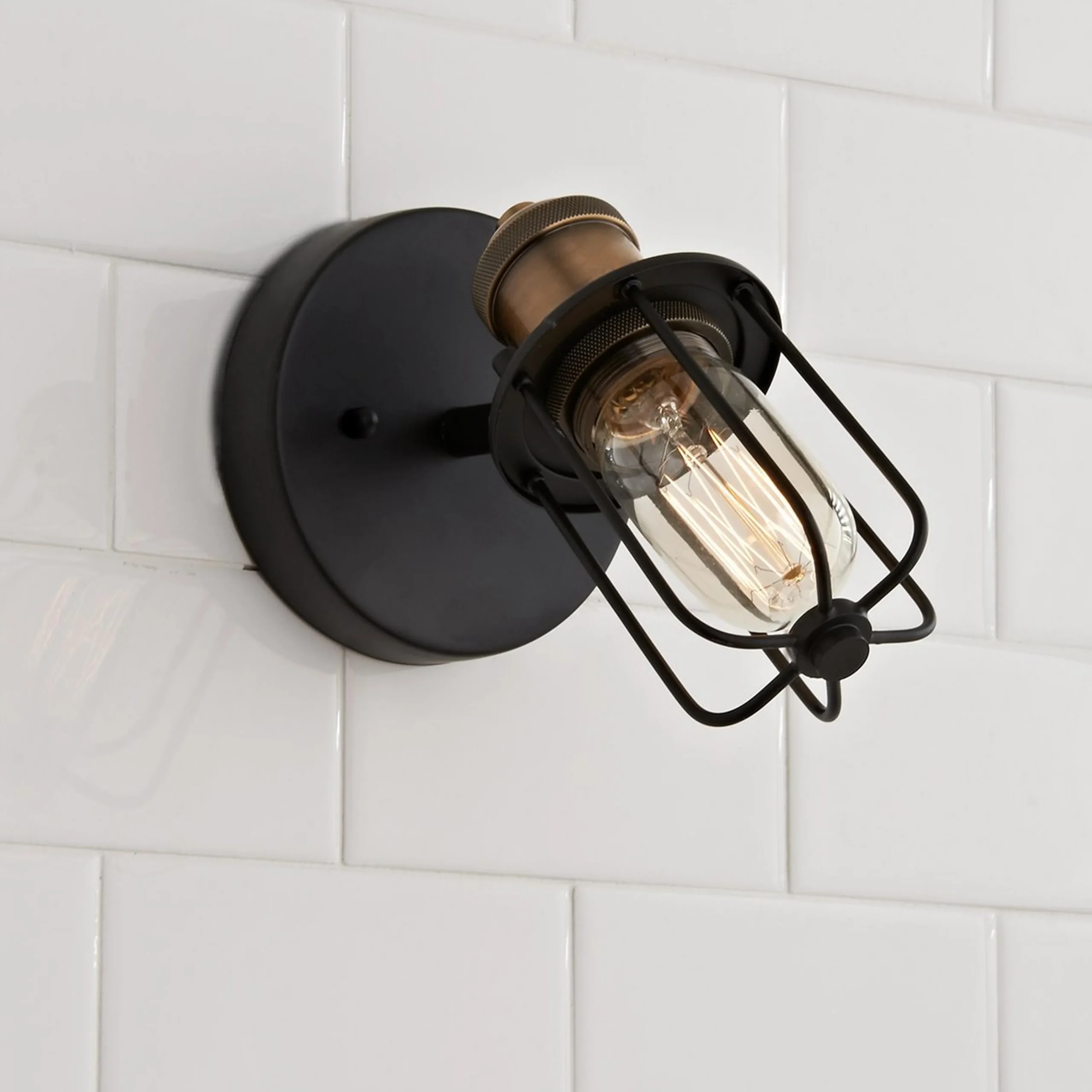 Warehouse Cage Bath Sconce