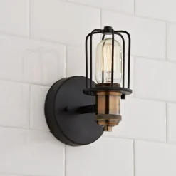 Warehouse Cage Bath Sconce