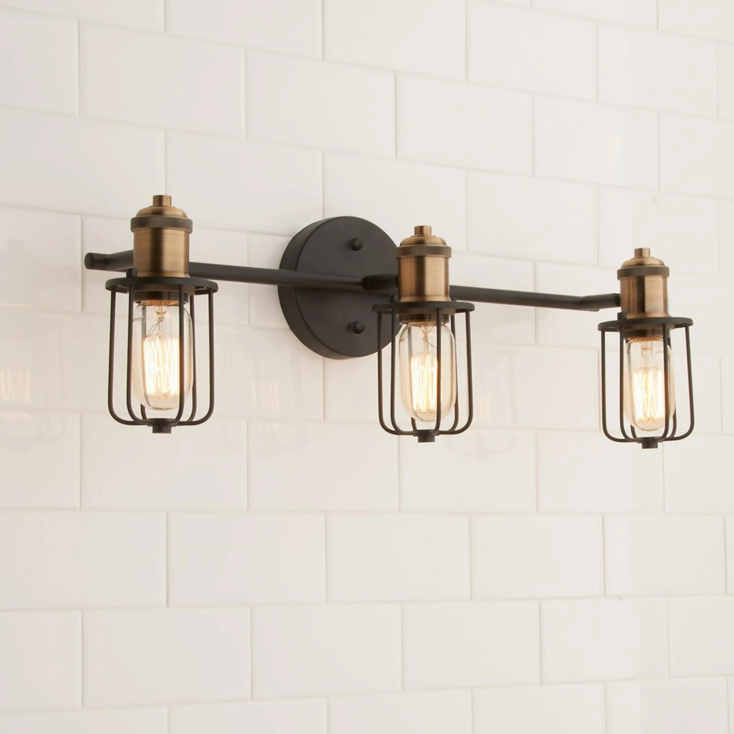 Warehouse Cage Vanity Light - 3 Light