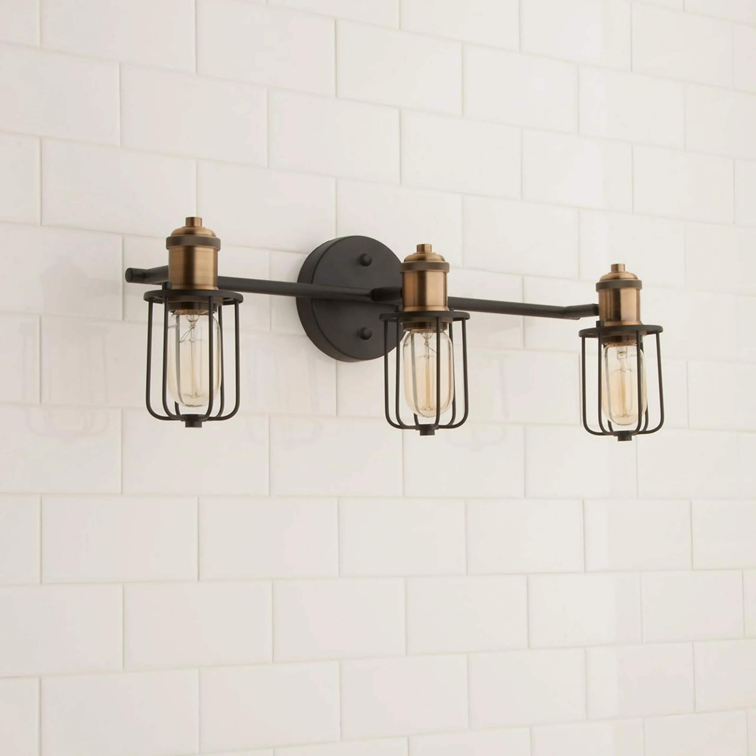 Warehouse Cage Vanity Light - 3 Light