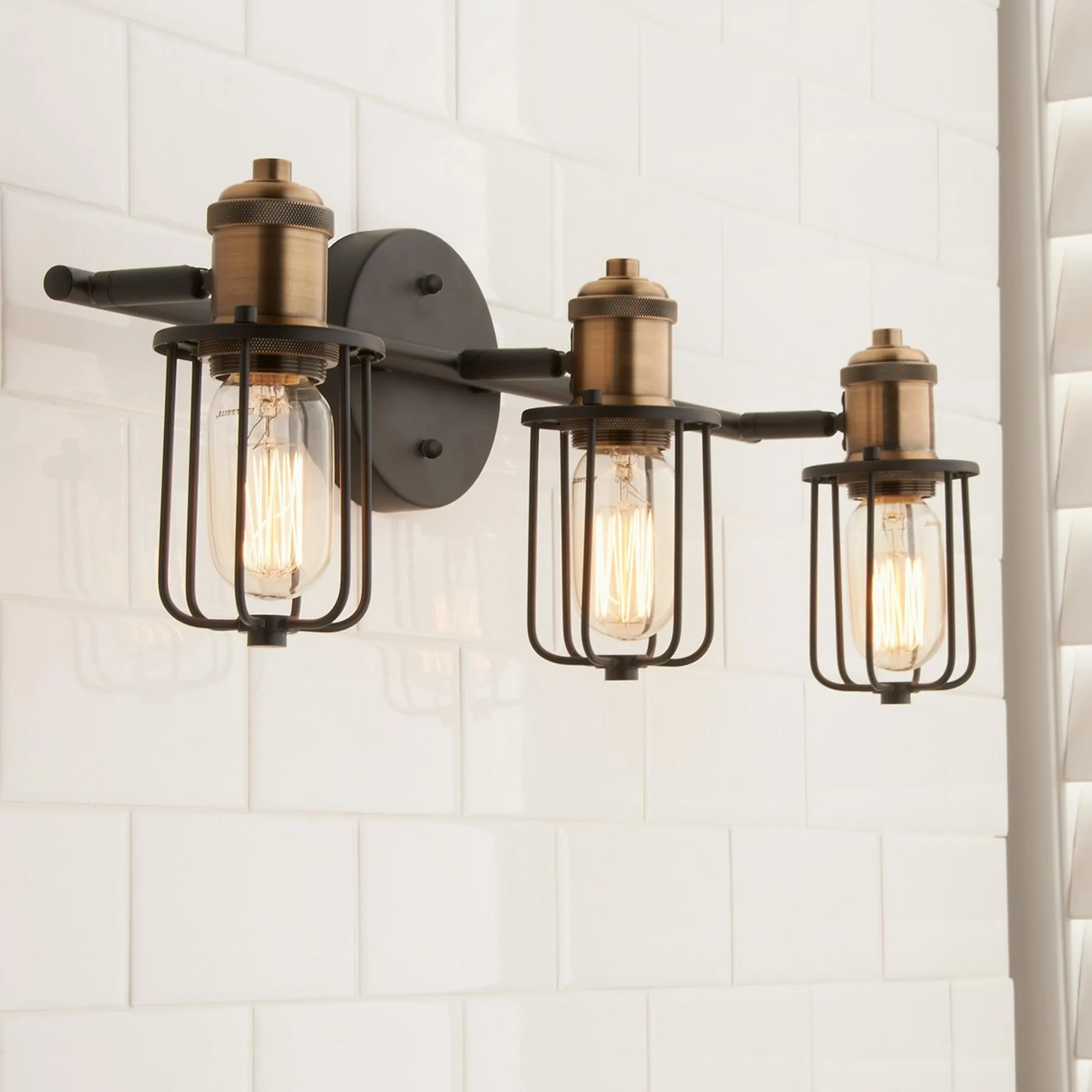 Warehouse Cage Vanity Light - 3 Light