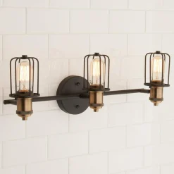 Warehouse Cage Vanity Light - 3 Light