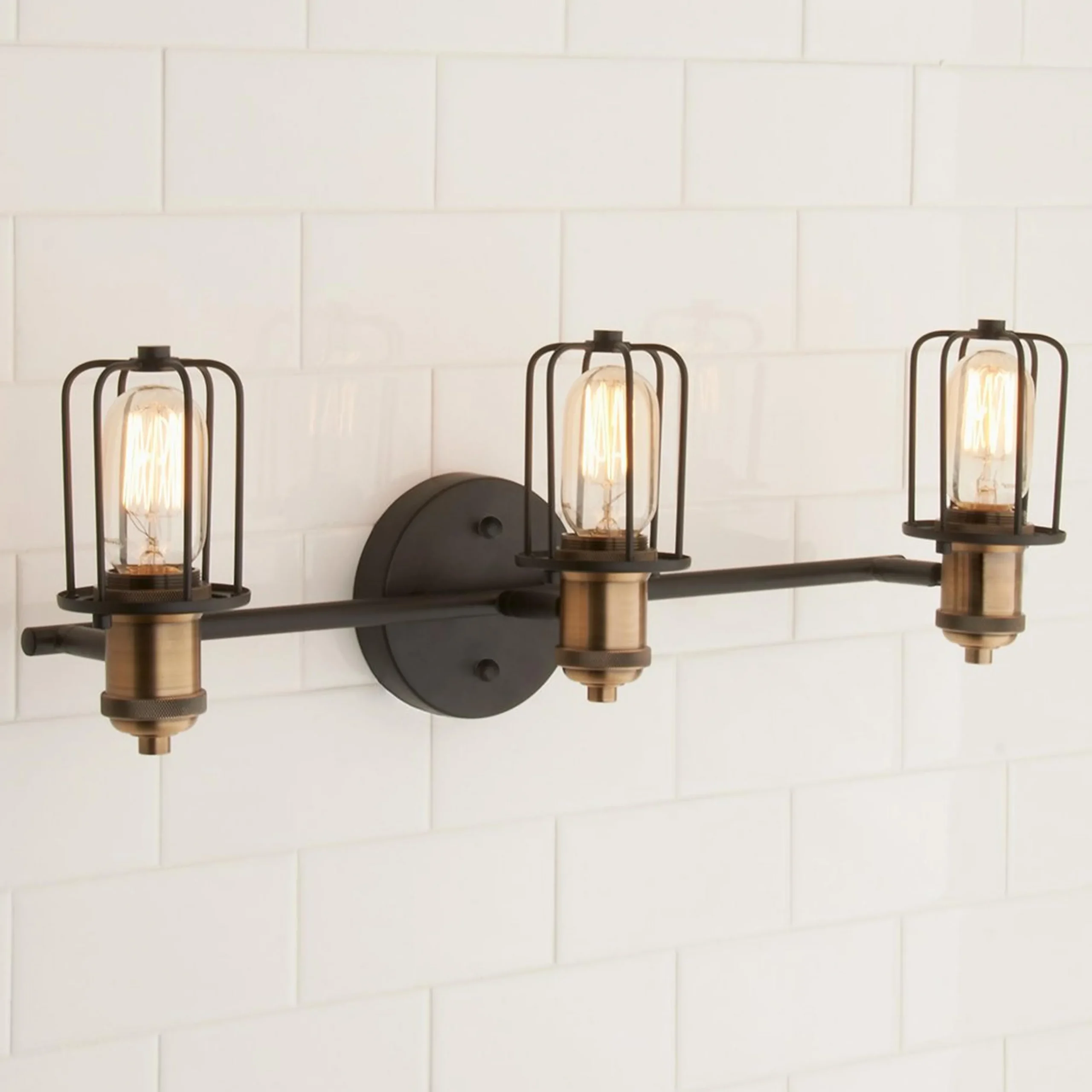 Warehouse Cage Vanity Light - 3 Light