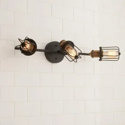 Warehouse Cage Vanity Light - 3 Light