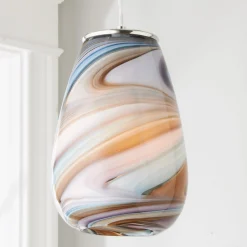 Warm Purple Wave Pendant