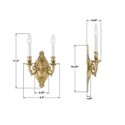 Watteau Sconce - 2 Light