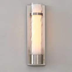 Wave Pattern Glass Sconce - Large