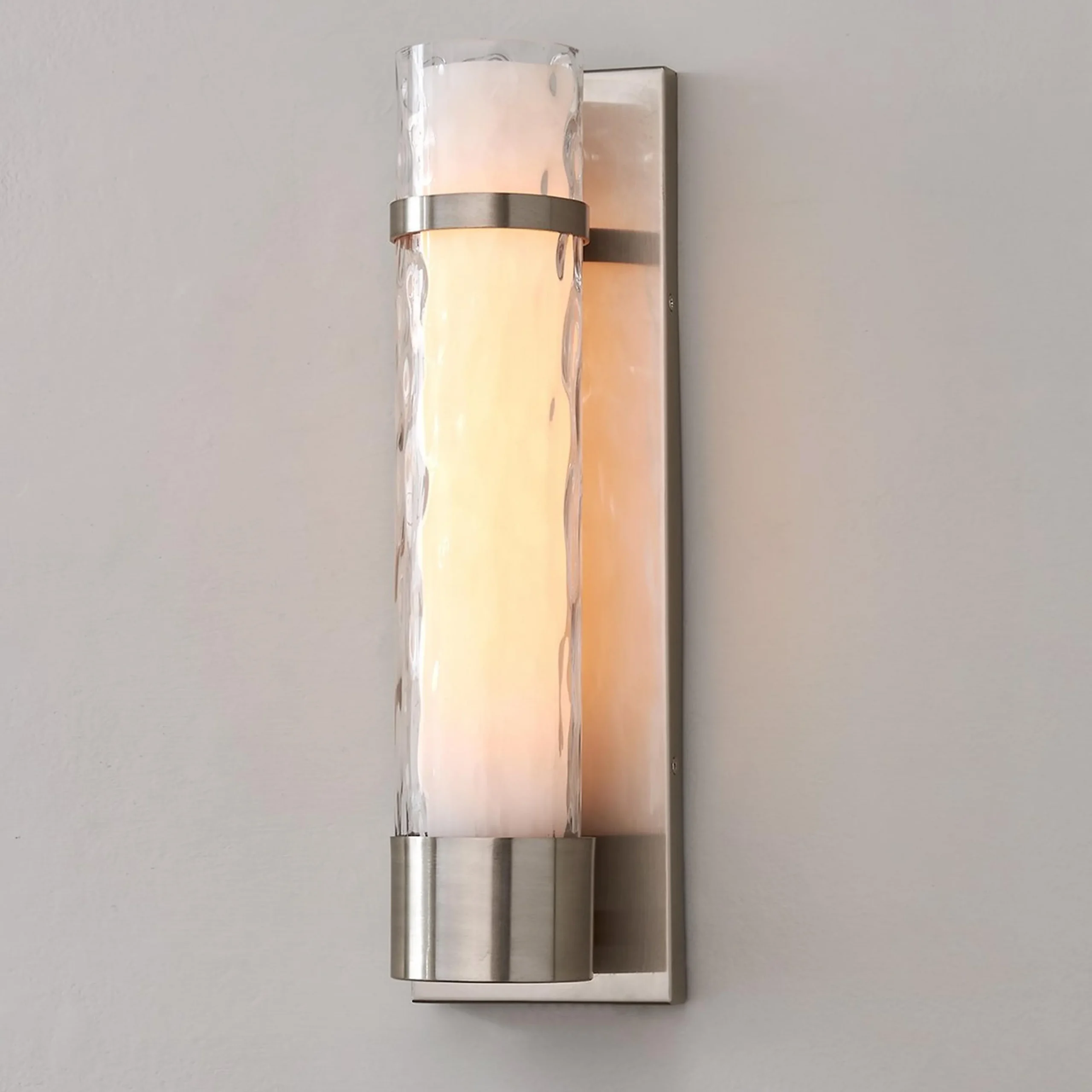 Wave Pattern Glass Sconce - Large