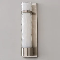 Wave Pattern Glass Sconce - Large