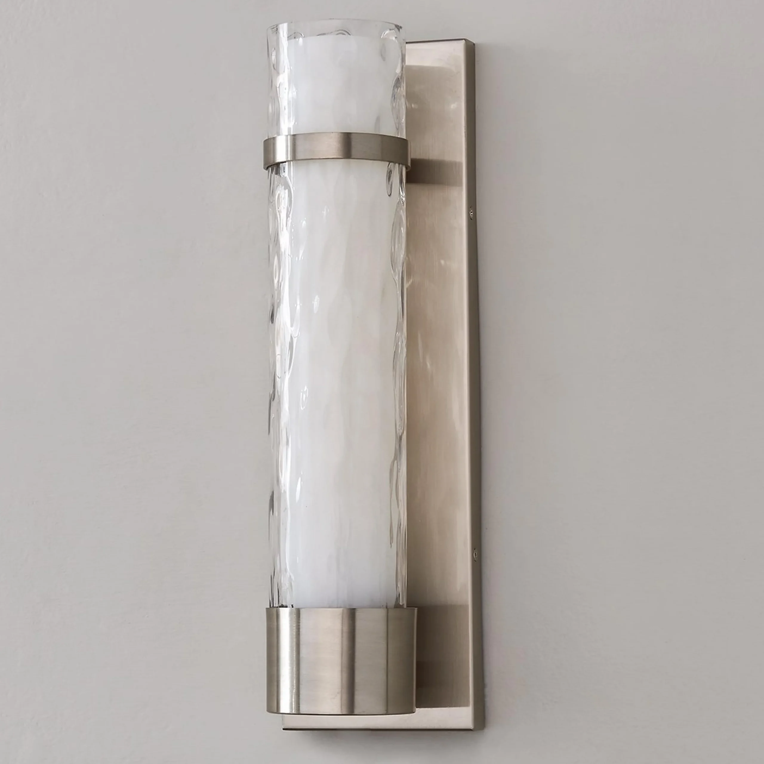 Wave Pattern Glass Sconce - Large