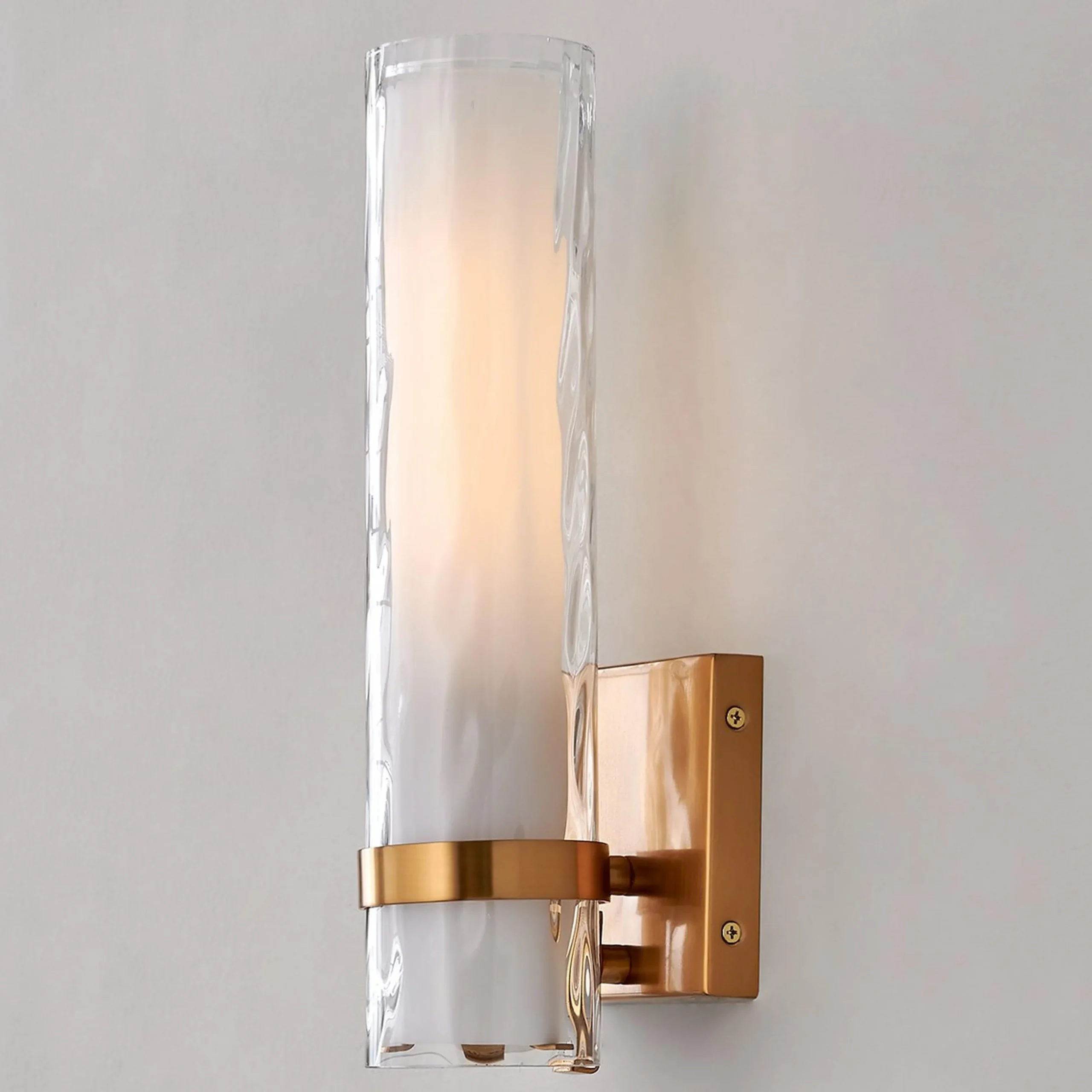 Wave Pattern Glass Sconce - Small