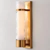 Wave Pattern Glass Sconce - Large