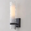 Wave Pattern Glass Sconce - Small