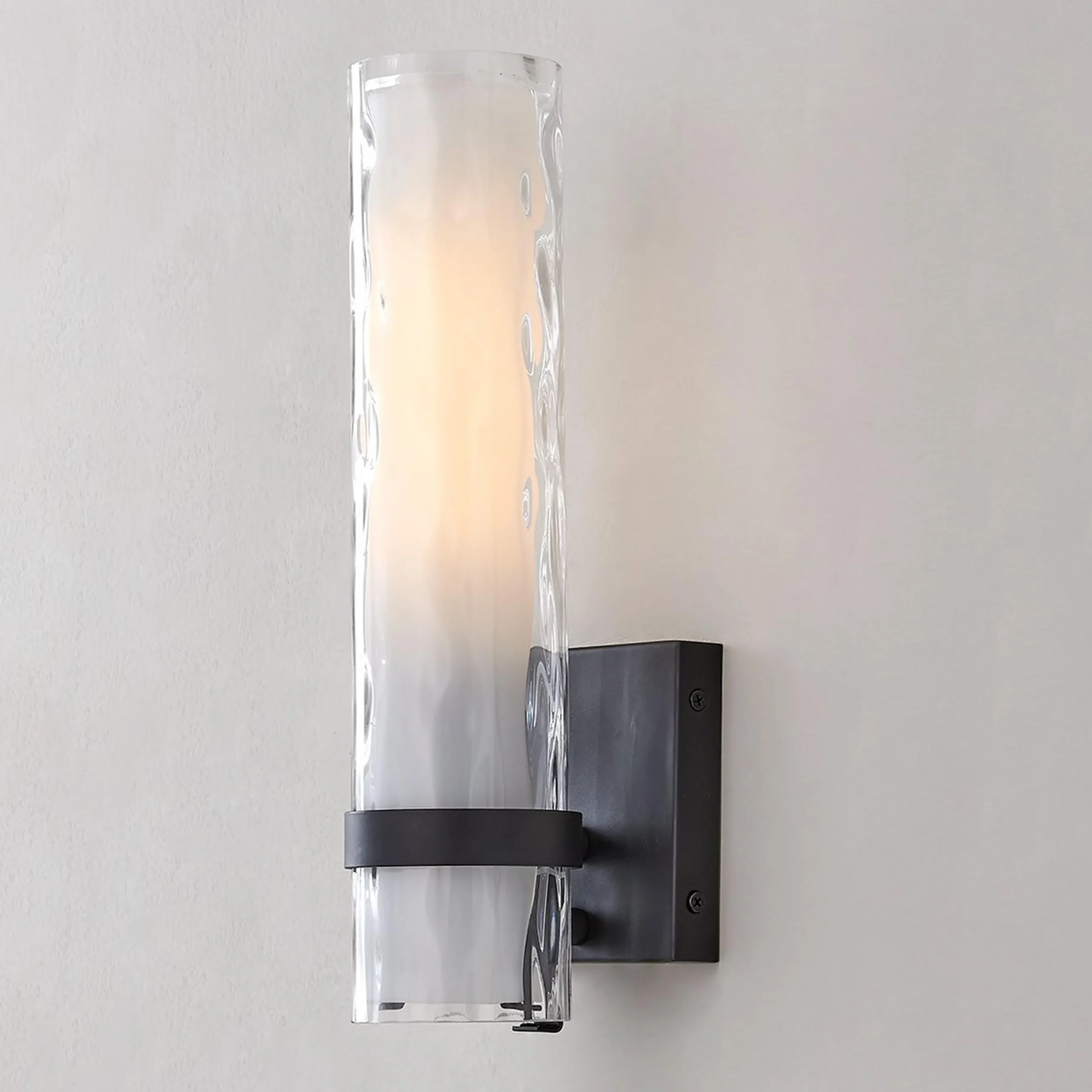 Wave Pattern Glass Sconce - Small