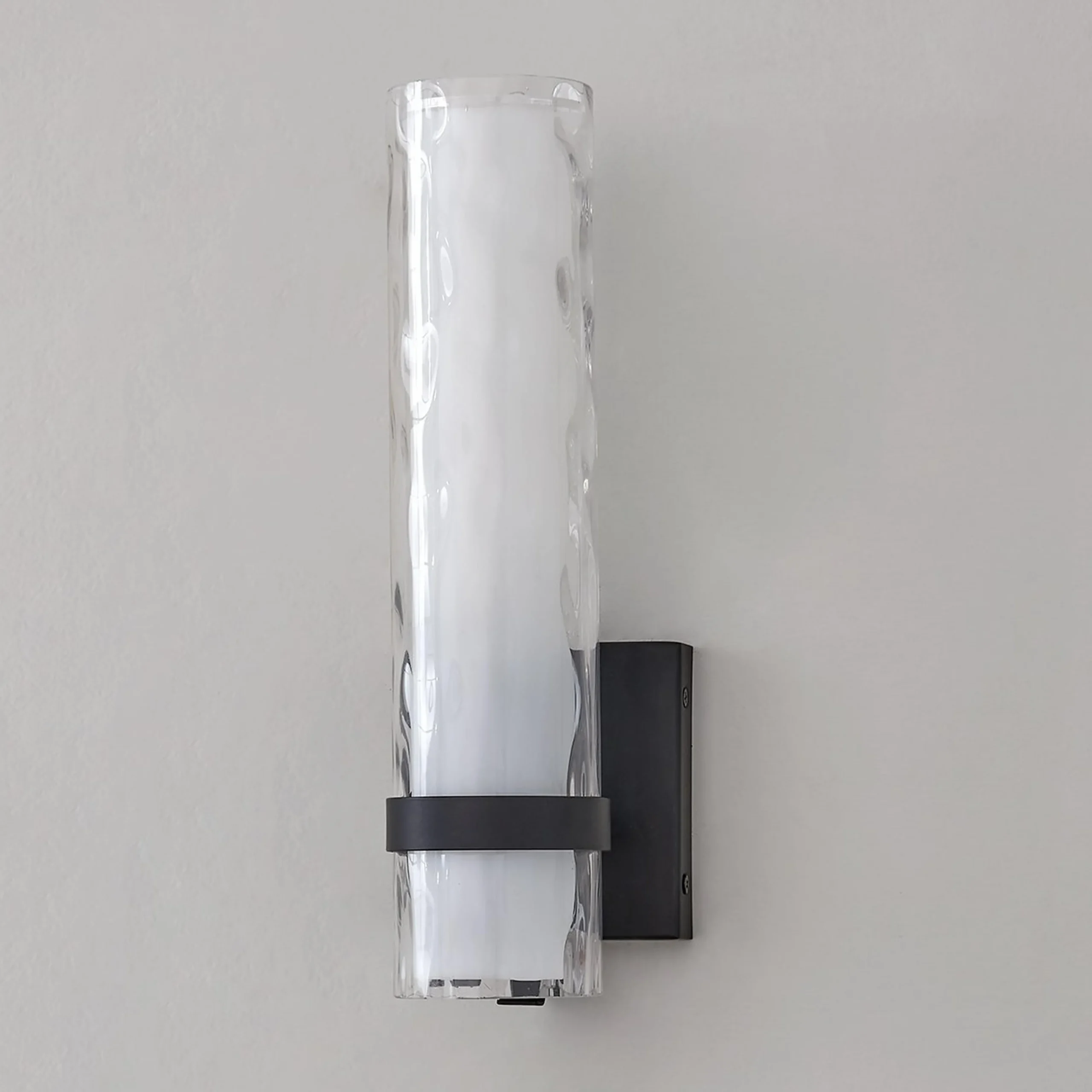 Wave Pattern Glass Sconce - Small