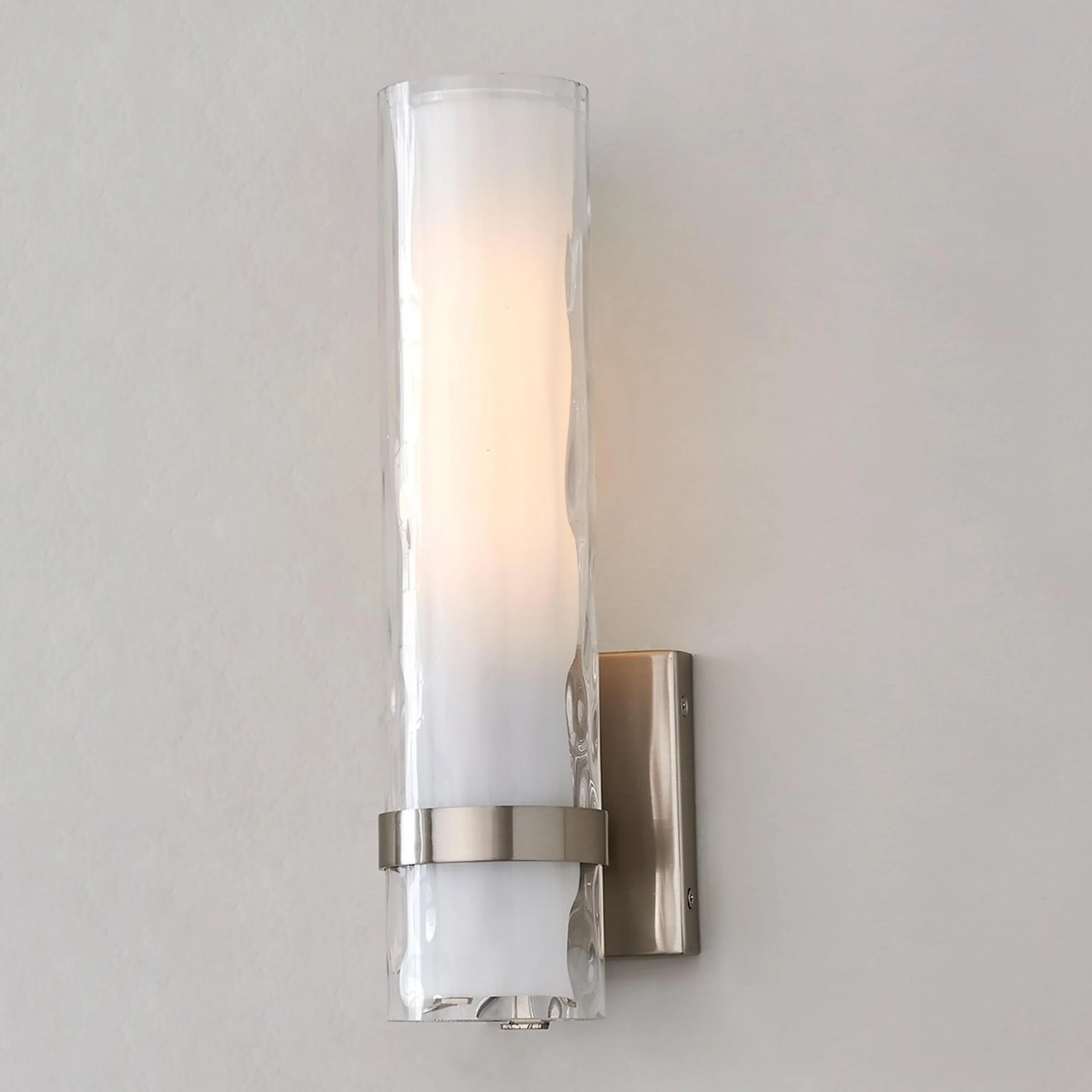 Wave Pattern Glass Sconce - Small