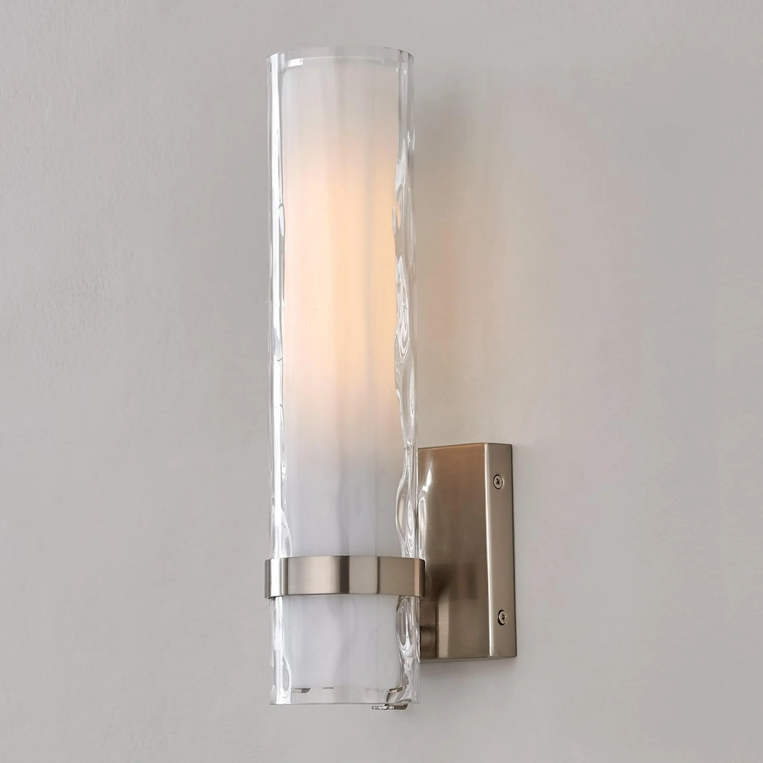 Wave Pattern Glass Sconce - Small
