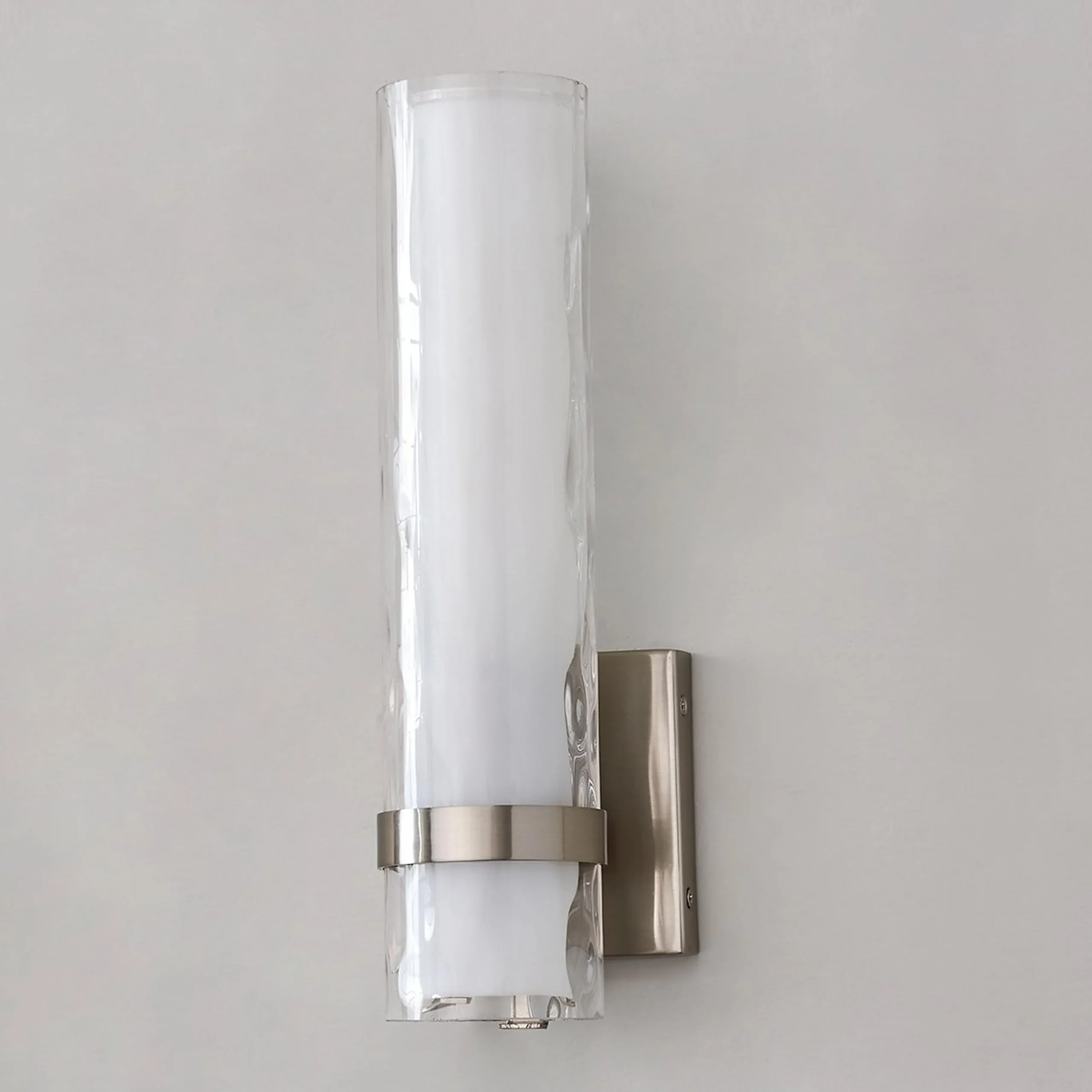 Wave Pattern Glass Sconce - Small