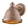 Weathered Industrial Caged Bath Sconce