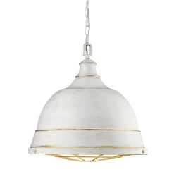 Weathered Industrial Caged Pendant - 2 Light